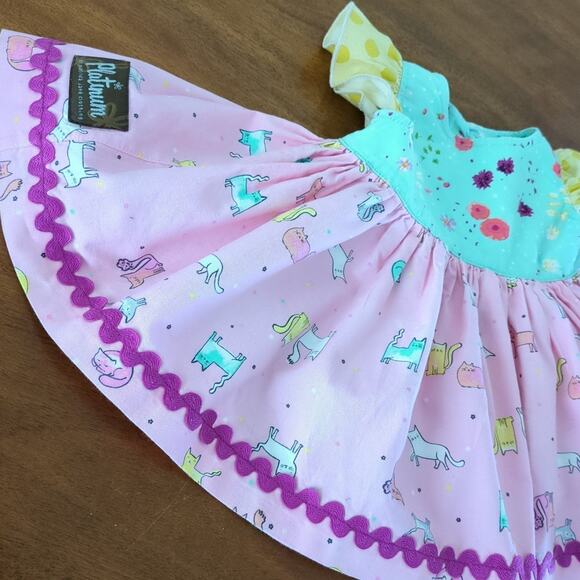 Platinum Matilda Jane rare! toddler Little Kids - twirl dress - toddler size 2 - Picture 3 of 11